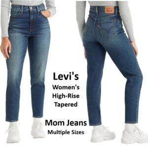 Levi's Women's High-Rise Tapered Mom Jeans - Multiple Sizes Available!